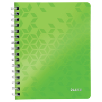 Leitz 4639 WOW collegeblok A5 gelinieerd 80 grams 80 vel groen (2-gaats) 46390054 226225