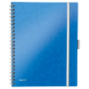 Leitz 4644 WOW be mobile book A4 gelinieerd 80 grams 80 vel blauw metallic 46440036 211733