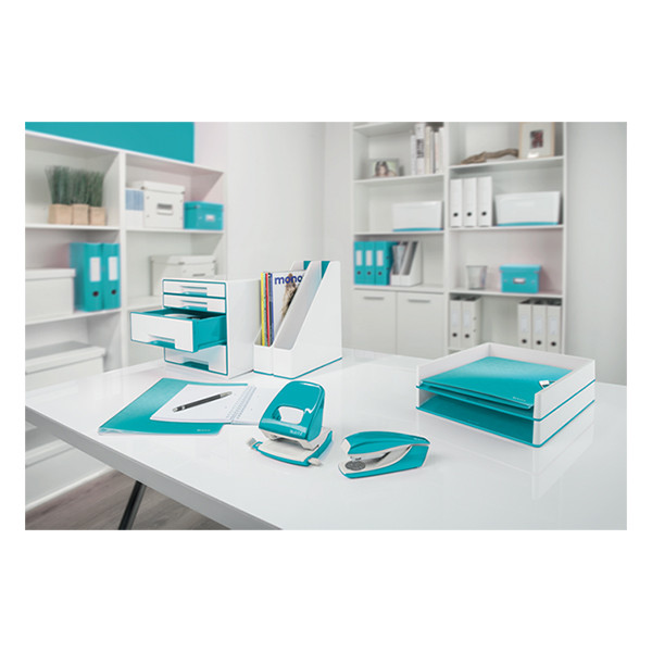 Leitz 5008 NeXXt WOW perforator ijsblauw metallic 2-gaats (30 vel) 211796 - 6
