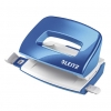 Leitz 5060 WOW mini perforator 2-gaats blauw metallic (10 vel) 50601036 226007