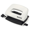 Leitz 5060 WOW mini perforator 2-gaats wit metallic (10 vel) 50601001 226055