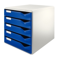 Leitz 5280 ladeblok blauw (5 laden) 52800035 211208