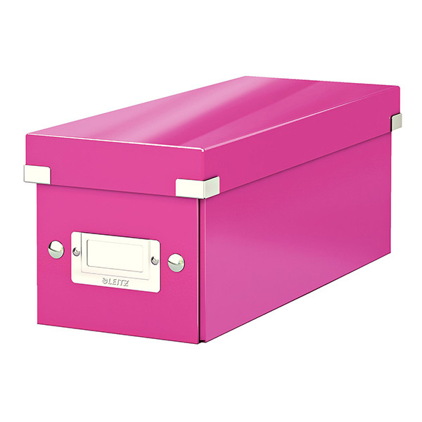 Leitz 6041 WOW cd-box roze metallic 60410023 211126 - 1