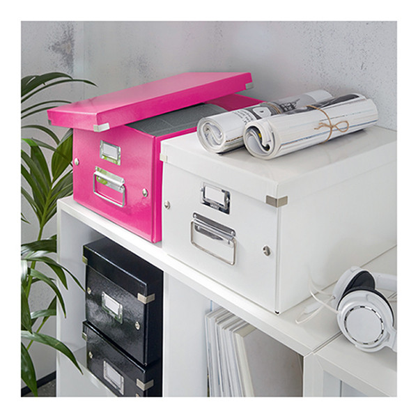 Leitz 6041 WOW cd-box roze metallic 60410023 211126 - 4