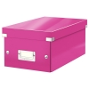 Leitz 6042 WOW dvd-box roze metallic