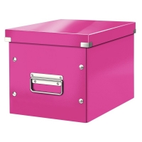 Leitz 6109 cube medium opbergdoos roze 61090023 226076