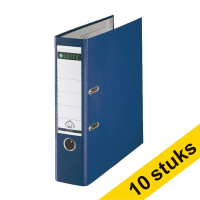 Aanbieding: 10x Leitz 1010 ordner A4 plastic blauw 80 mm 280064
