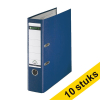 Aanbieding: 10x Leitz 1010 ordner A4 plastic blauw 80 mm