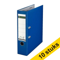 Aanbieding: 10x Leitz 1010 ordner A4 plastic donkerblauw 80 mm 280067