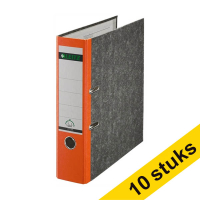Aanbieding: 10x Leitz 1080 ordner A4 karton oranje 80 mm 211467