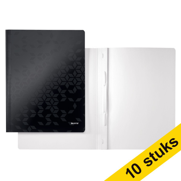 Aanbieding: 10x Leitz 3001 WOW offertemap zwart 280034 - 1