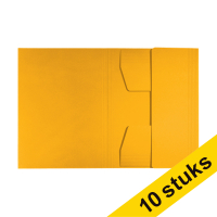 Aanbieding: 10x Leitz Recycle kartonnen 3-klepsmap A4 geel