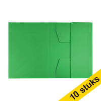 Aanbieding: 10x Leitz Recycle kartonnen 3-klepsmap A4 groen 227579