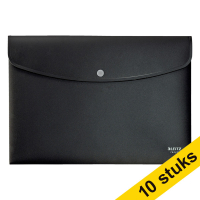 Aanbieding: 10x Leitz Recycle projectmap met drukknop zwart (1 vak)