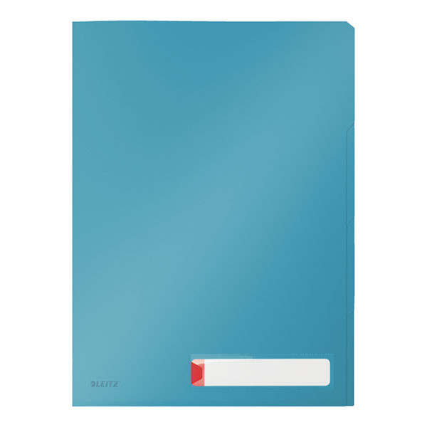 Leitz Cosy Privacy zichtmap met tabbladen sereen blauw A4 200 micron (3 stuks) 47160061 226398 - 1