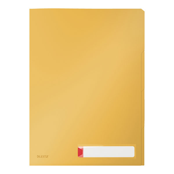 Leitz Cosy Privacy zichtmap met tabbladen warm geel A4 200 micron (3 stuks) 47160019 226397 - 1
