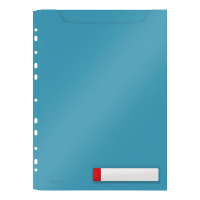 Leitz Cosy Privacy zichtmap met uitvouwbare perforatiestrip sereen blauw A4 200 micron (3 stuks) 46680061 226401