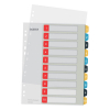 Leitz Cosy bedrukbare kartonnen tabbladen A4 met 10 tabs (11-gaats) 12470000 226367