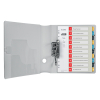 Leitz Cosy bedrukbare plastic tabbladen A4 met 10 tabs (11-gaats) 12470000 226367 - 2