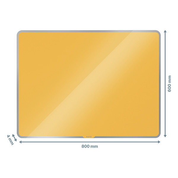 Leitz Cosy magnetisch glasbord 80 x 60 cm warm geel 70430019 226442 - 3