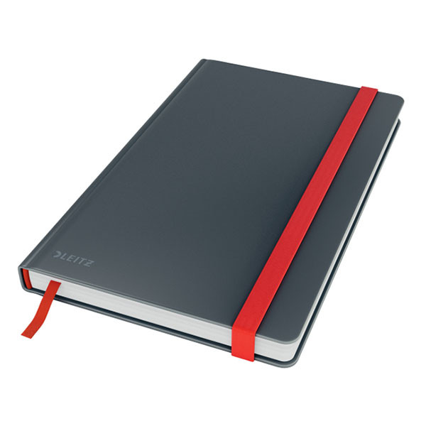 Leitz Cosy notitieboek A5 gelinieerd soft touch 90 grams 96 vel fluweel grijs 44810089 226375 - 1