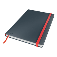 Leitz Cosy notitieboek B5 gelinieerd met soft touch 90 grams 96 vel fluweel grijs 44830089 226381