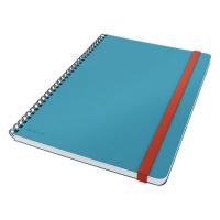 Leitz Cosy notitieboek B5 geruit soft touch 90 grams 96 vel sereen blauw 44840061 226383