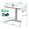 Leitz Ergo elektrisch zit-sta bureau wit 80 x 60 cm 65340001 202547 - 7
