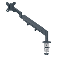 Leitz Ergo ruimtebesparende monitorarm voor 1 monitor donkergrijs (met klem en bladdoorvoer) 64890089 226599