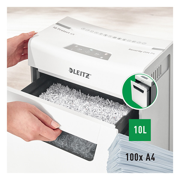 Leitz IQ Protect Premium 6X papierversnipperaar kleine snippers 80900000 226556 - 3