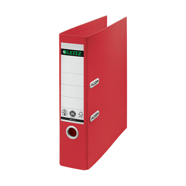Leitz Recycle ordner A4 papier maché rood 80 mm 10180025 227545 - 1
