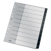 Leitz Recycle plastic tabbladen A4 zwart met 10 tabs (11 gaats) 12080000 226470 - 2