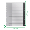 Leitz Recycle plastic tabbladen A4 zwart met 10 tabs (11 gaats) 12080000 226470 - 3