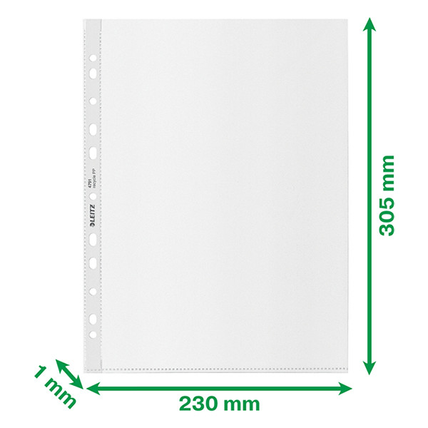 Leitz Recycle showtas transparant A4 11-gaats 100 micron (25 stuks) 47913003 226495 - 3