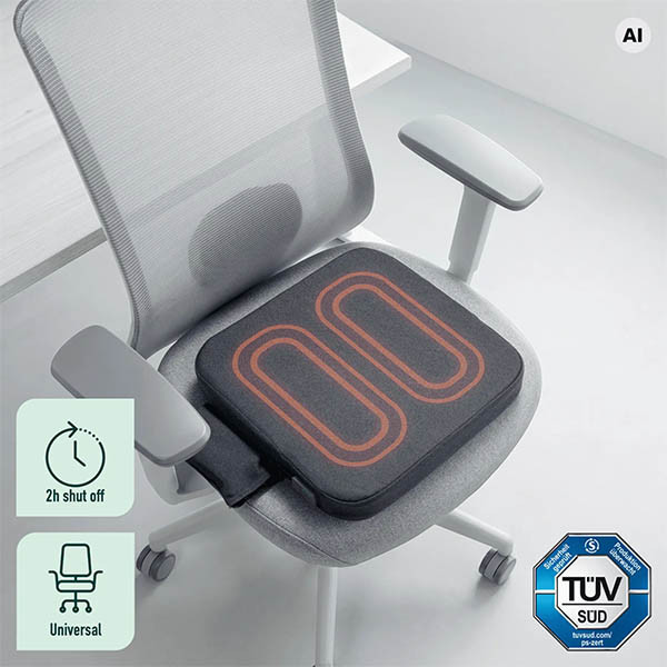Leitz iComfi Verwarmde Zitkussen donkergrijs 401301 - 2