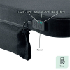 Leitz iComfi Verwarmde Zitkussen donkergrijs 401301 - 4