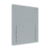 Leitz in hoogte verstelbare bureauscherm 60 x 70 grijs 243787 - 2