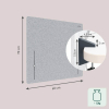 Leitz in hoogte verstelbare bureauscherm 60 x 70 grijs 243787 - 4