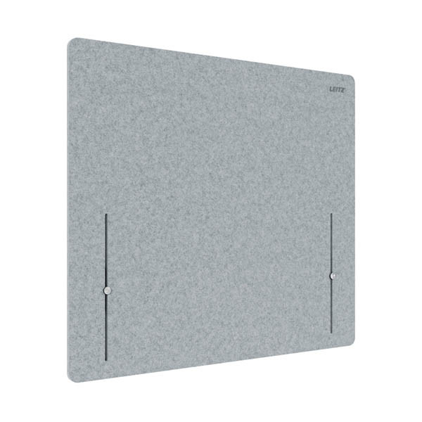 Leitz in hoogte verstelbare bureauscherm 70 x 80 grijs 243788 - 2