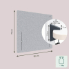 Leitz in hoogte verstelbare bureauscherm 70 x 80 grijs 243788 - 4