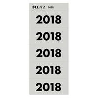 Leitz jaartal etiketten 2018 25,5 x 60 mm zelfklevend grijs (100 stuks) 14180085 226064