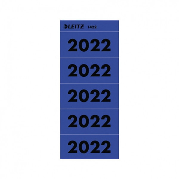 Leitz jaartal etiketten 2022 25,5 x 60 mm zelfklevend blauw (100 stuks) 14220035 226567 - 1