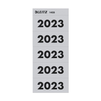 Leitz jaartal etiketten 2023 25,5 x 60 mm zelfklevend grijs (100 stuks) 14230085 226595