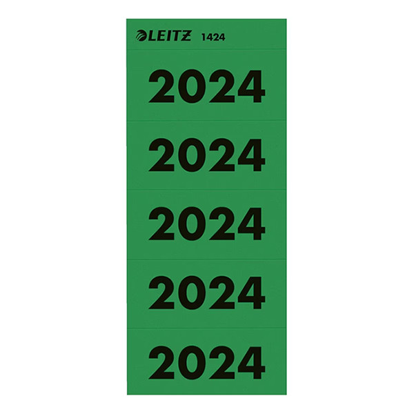 Leitz jaartal etiketten 2024 25,5 x 60 mm zelfklevend groen (100 stuks) 14240055 226598 - 1