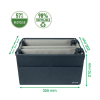 Leitz stoffen opbergtas grijs (M) 243790 - 2