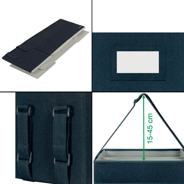 Leitz stoffen opbergtas grijs (M) 243790 - 3