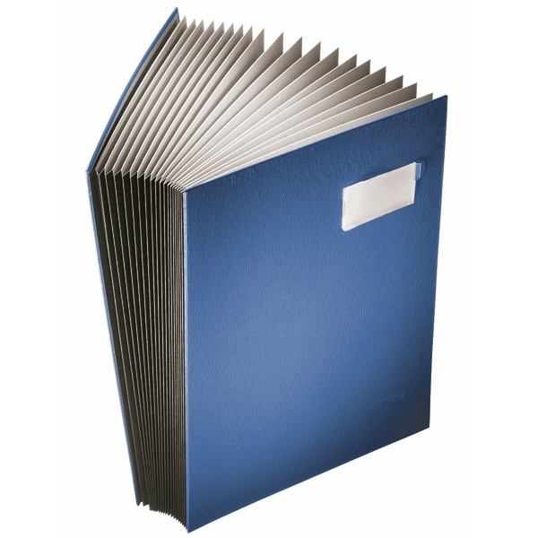 Leitz vloeiboek met 20 compartimenten A4 blauw 57000035 202868 - 1