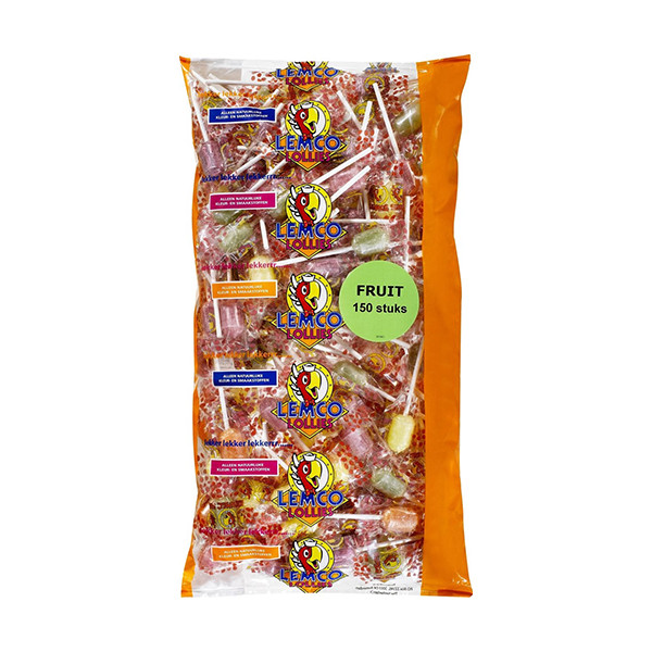 Lemco Vruchten Knots lollies (150 stuks) 411200 - 1