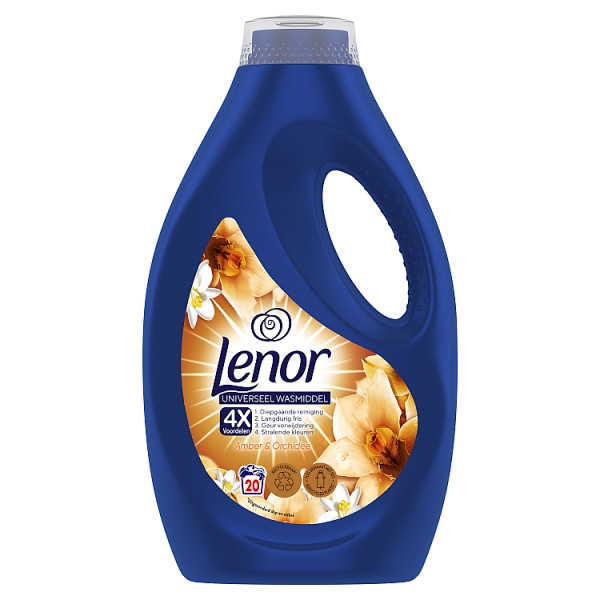 Lenor Gouden Orchidee wasmiddel vloeibaar 900 ml (20 wasbeurten)  SLE00474 - 1