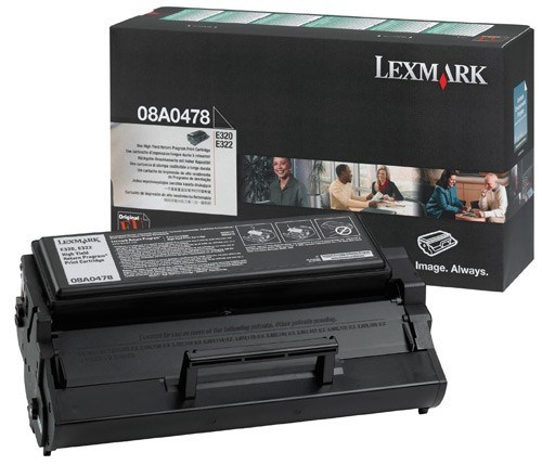 Lexmark 08A0478 toner zwart hoge capaciteit (origineel) 08A0478 034086 - 1